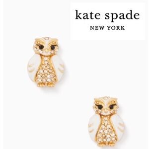 Kate spade Owl Studs Gold Plated NWT